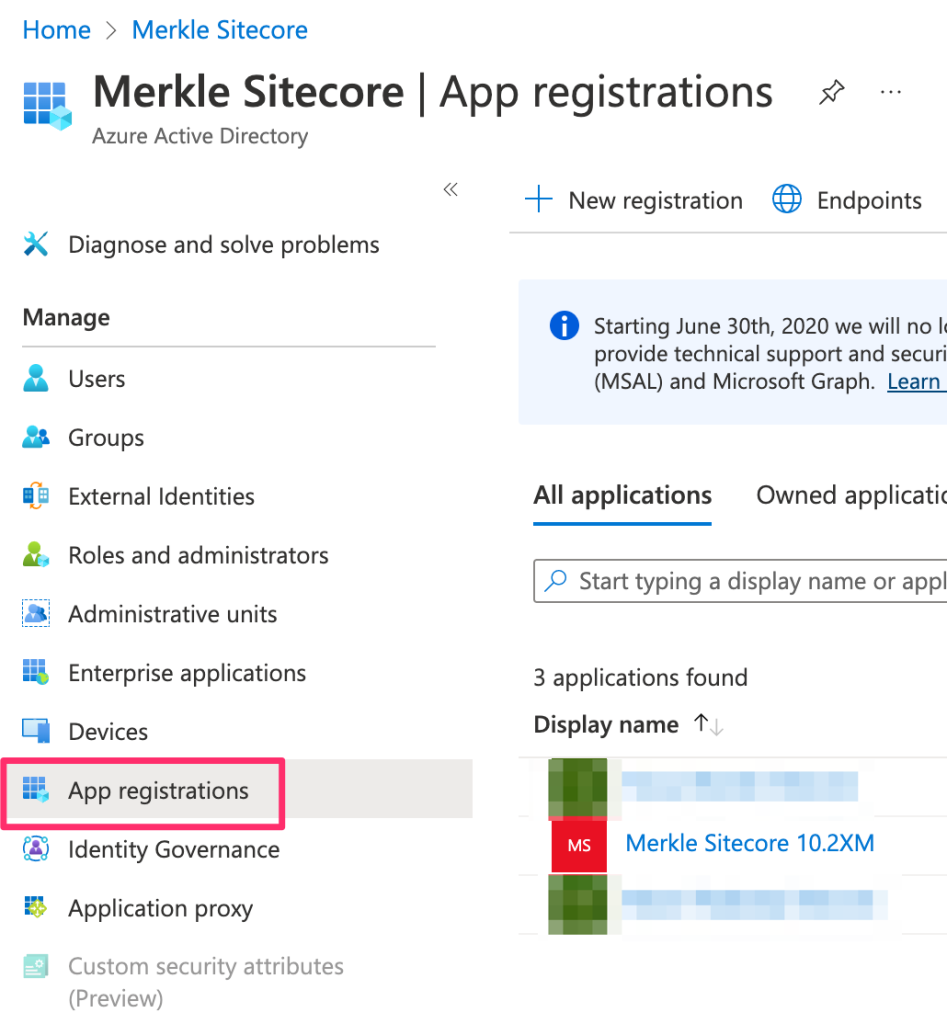 Azure Active Directory - App Registration