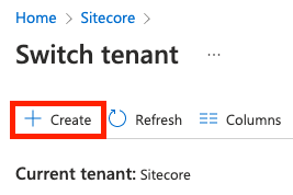 Azure AD Create Tenant