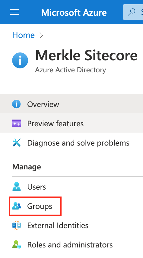 Azure AD Groups